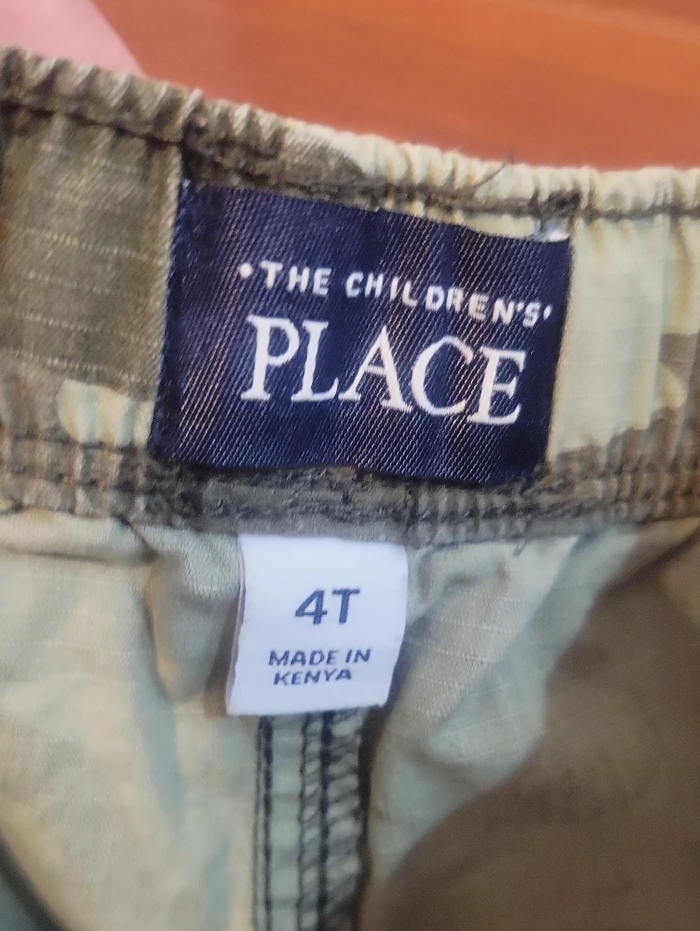 THE CHILDREN'S PLACE Cargo Shorts Camo Size 4T
